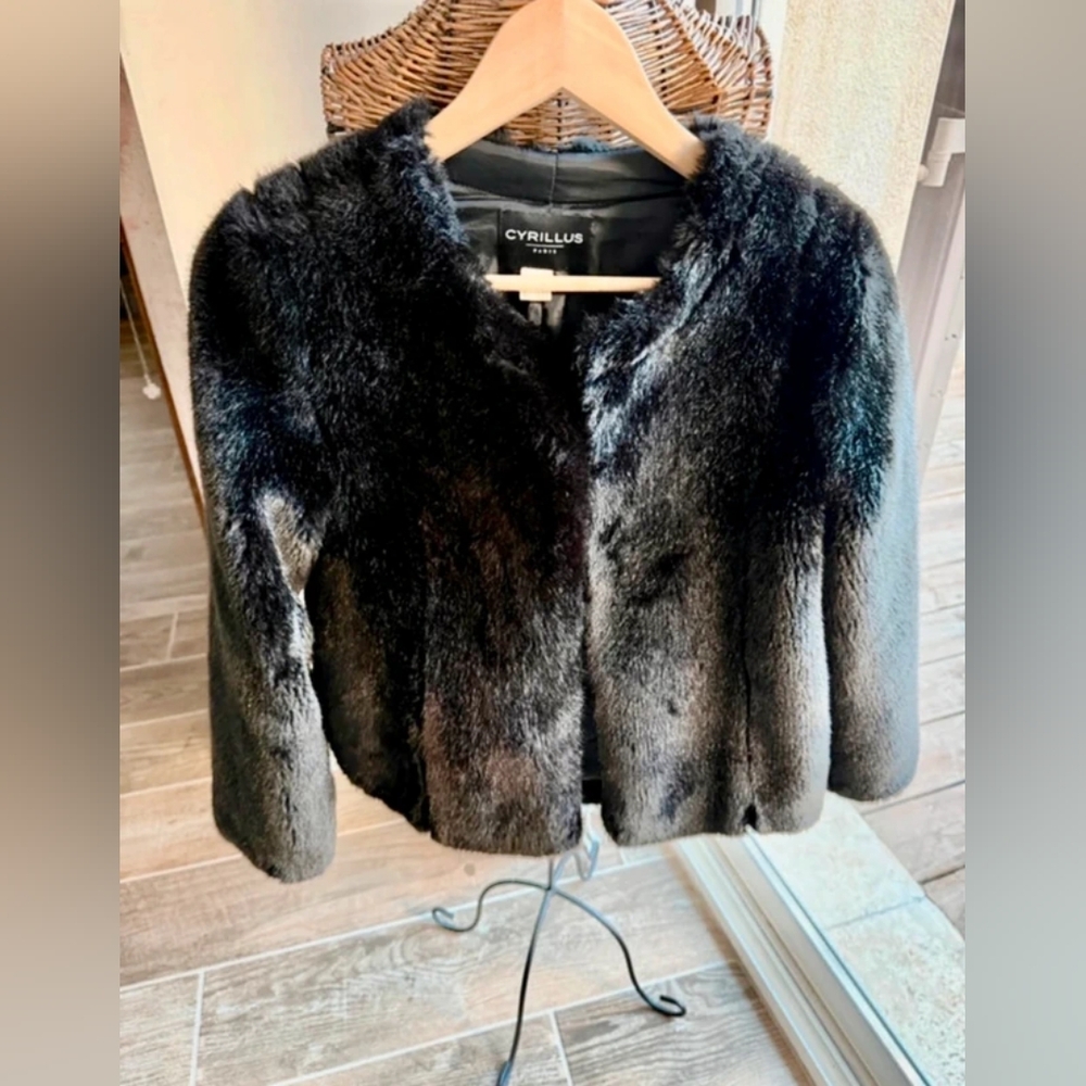 Black Faux Fur Jacket